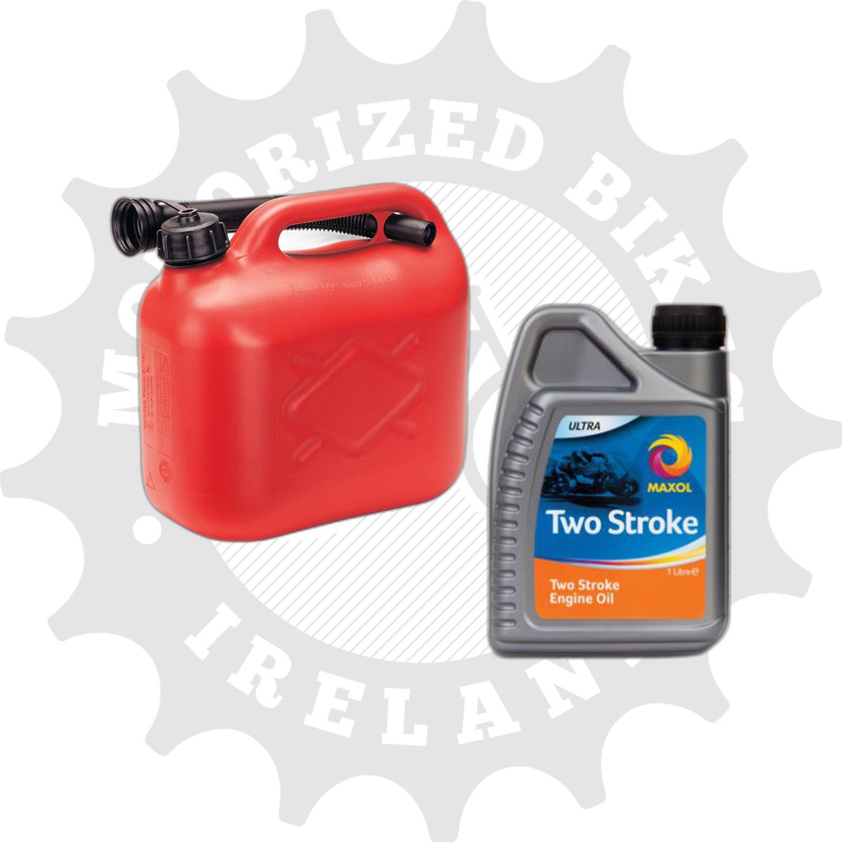 Fuel bundle 2 Stroke oil mix mixing jug/ 5ltr Billy can
